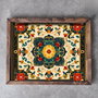 Aberto Design REF029 Bandeja de Madera Maciza Decoración Hogar 48x38x4 cm